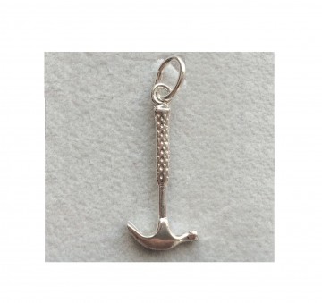 Zilveren hamer klauwhamer hanger