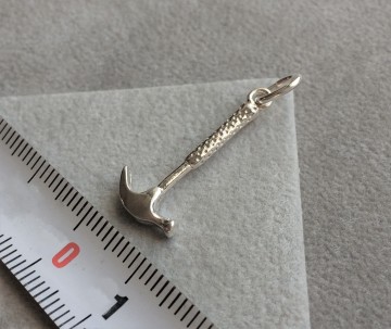 Zilveren hamer klauwhamer hanger