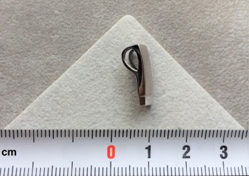 Zilveren hanger 16mm dames strak