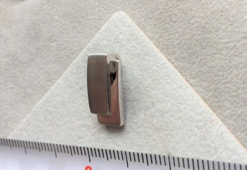 Zilveren hanger 16mm dames strak