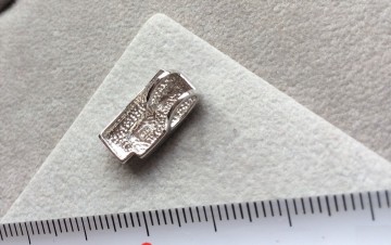 Zilveren hanger 16mm dames strak