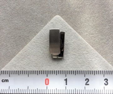 Zilveren hanger 16mm dames strak