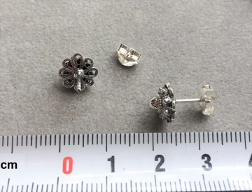 Zilveren Zeeuwse knoop oorbellen 9mm