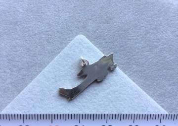 Zilveren vliegtuig Cessna hanger