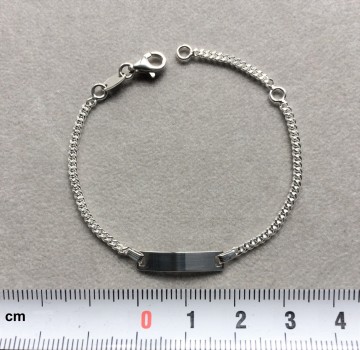 Zilveren graveerarmbandje 13-15 cm