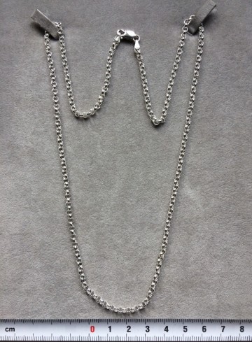Zilveren halsketting lang - 60 cm - 3,3 mm Jasseron