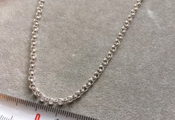 Zilveren halsketting lang - 60 cm - 3,3 mm Jasseron