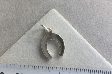 Zilveren hoefijzer hanger