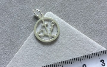 Zilveren geloof hoop en liefde 14 mm