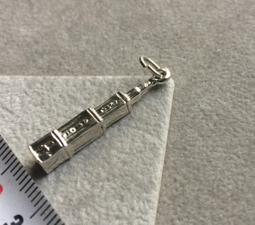 Zilveren Martinitoren hanger