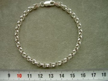 Zilveren armbanden 17,18,19,19,5cm - 4.6 mm jasseron