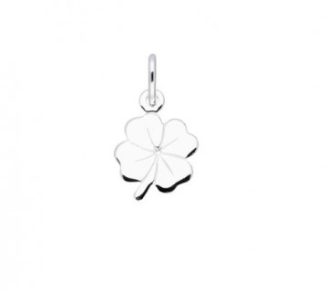 Zilveren klavertje vier 10 mm hangertje