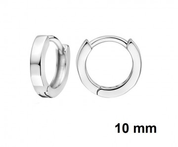 Zilveren klapcreolen Klein 12 mm