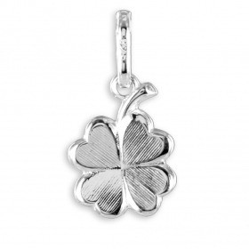 Zilveren klavertje vier hanger