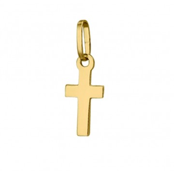 Gouden kruisje (12 mm) hangertje