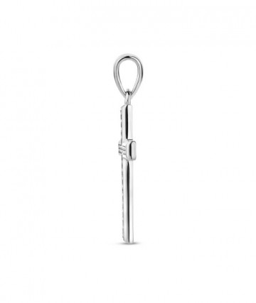 Zilveren kruis 20mm zirkonia's