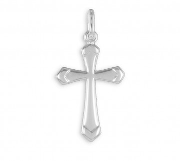 Zilveren kruisje hanger 24 mm