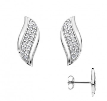 Zilveren dames oorbellen