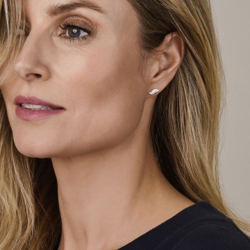 Zilveren dames oorbellen
