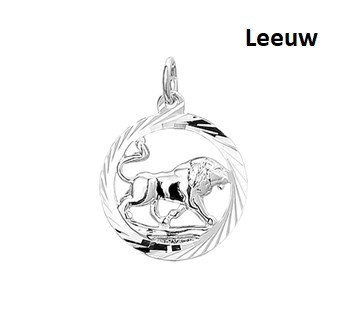Zilveren Sterrenbeeld Leeuw hanger