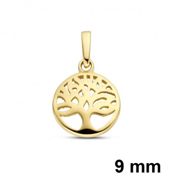 Gouden levensboom hanger