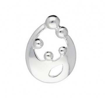 Familiehanger LOVE ZILVER 3 kinderen + ouders