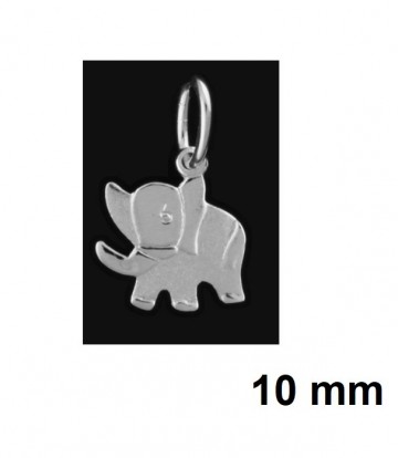 Zilveren olifant hanger 10mm