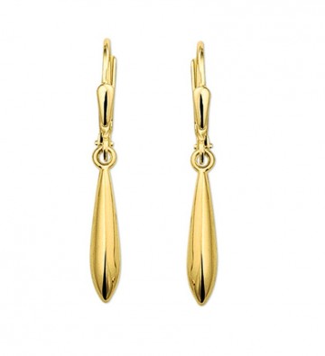 Gouden oorhangers pegeltjes