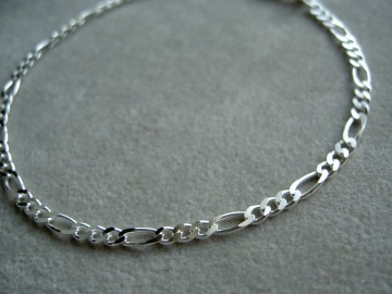 Zilveren armbandje 19 cm - 2,7mm - Figaro