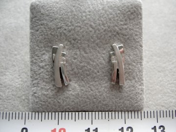 Zilveren oorbellen fantasie zirkonia