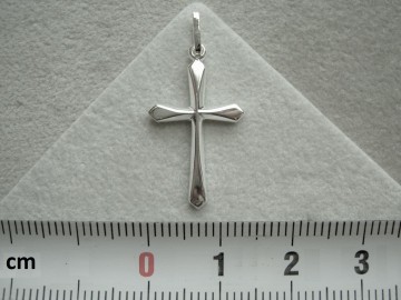 Zilveren kruisje 21mm hanger
