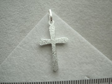 Zilveren kruisje 21mm hanger
