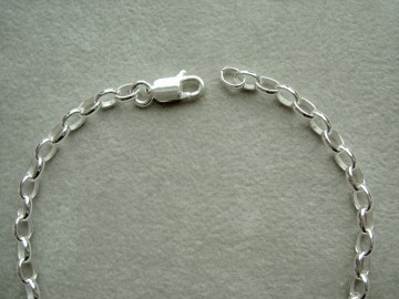 Zilveren armbandje ovaal jasseron