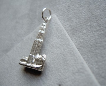 Zilveren Martinitoren hanger luxe - d' Olle Grieze