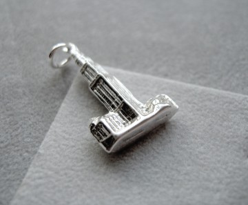 Zilveren Martinitoren hanger luxe - d' Olle Grieze