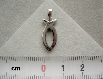 Zilveren Ichtus visje hanger