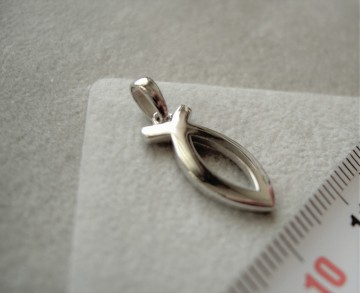 Zilveren Ichtus visje hanger