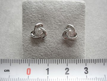 Zilveren dames oorbellen (knopjes) oorknoppen