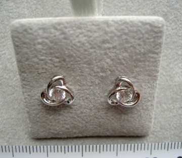 Zilveren dames oorbellen (knopjes) oorknoppen