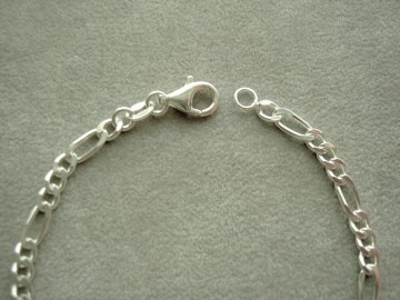 Zilveren plaatarmbandje met hartje -18 cm