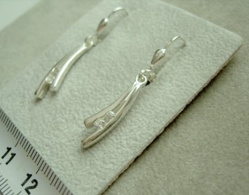 Zilveren oorbellen hangers fantasie