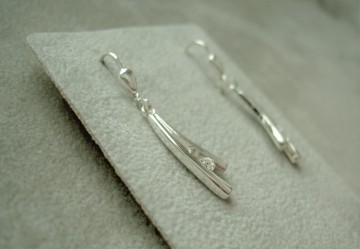 Zilveren oorbellen hangers fantasie