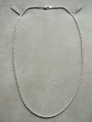 Zilveren halsketting 45 cm - 2.5 mm Koord schakel