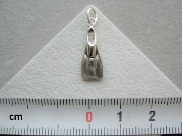 Zilveren zwemvlies zwemmen hanger