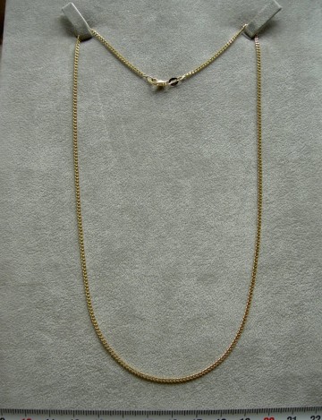 Gouden halskettinkje (dames,45 cm)