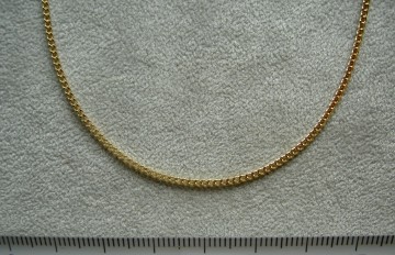 Gouden halskettinkje (dames, 45 cm)