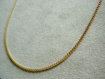 Gouden halskettinkje (dames, 45 cm)