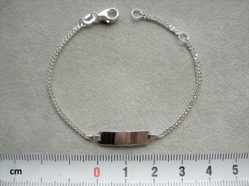 Zilveren graveerarmbandje 13-15 cm
