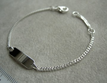 Zilveren graveerarmbandje 13-15 cm