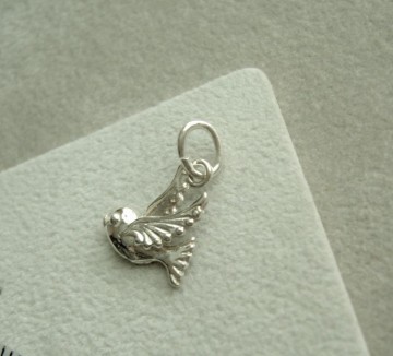 Zilveren mus / vogel hangertje